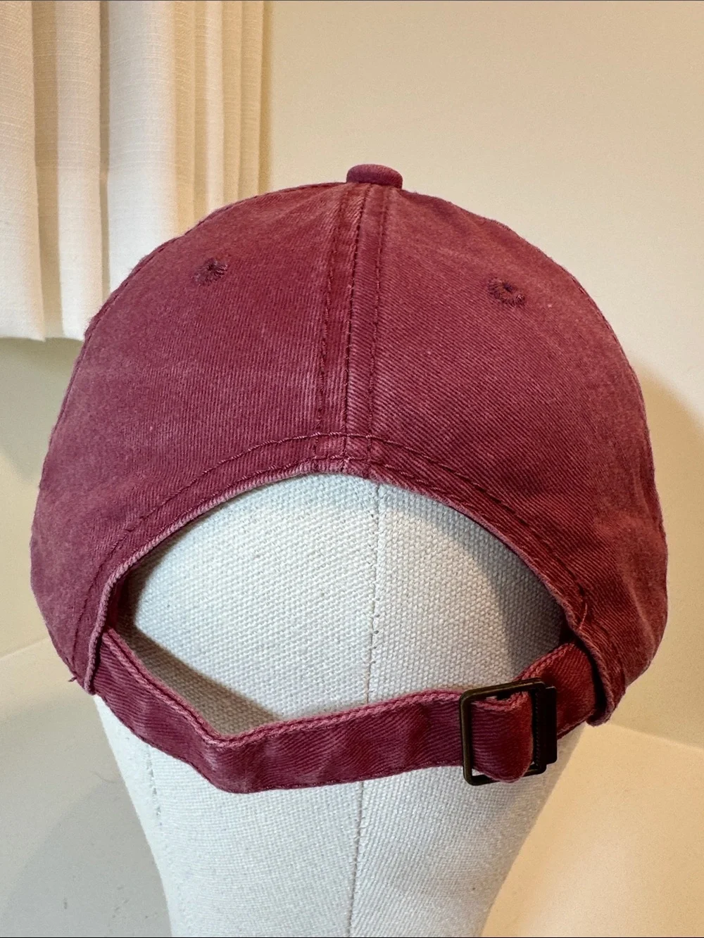Altar’d State “Just a small town girl” burgundy cotton ball cap. OS.
